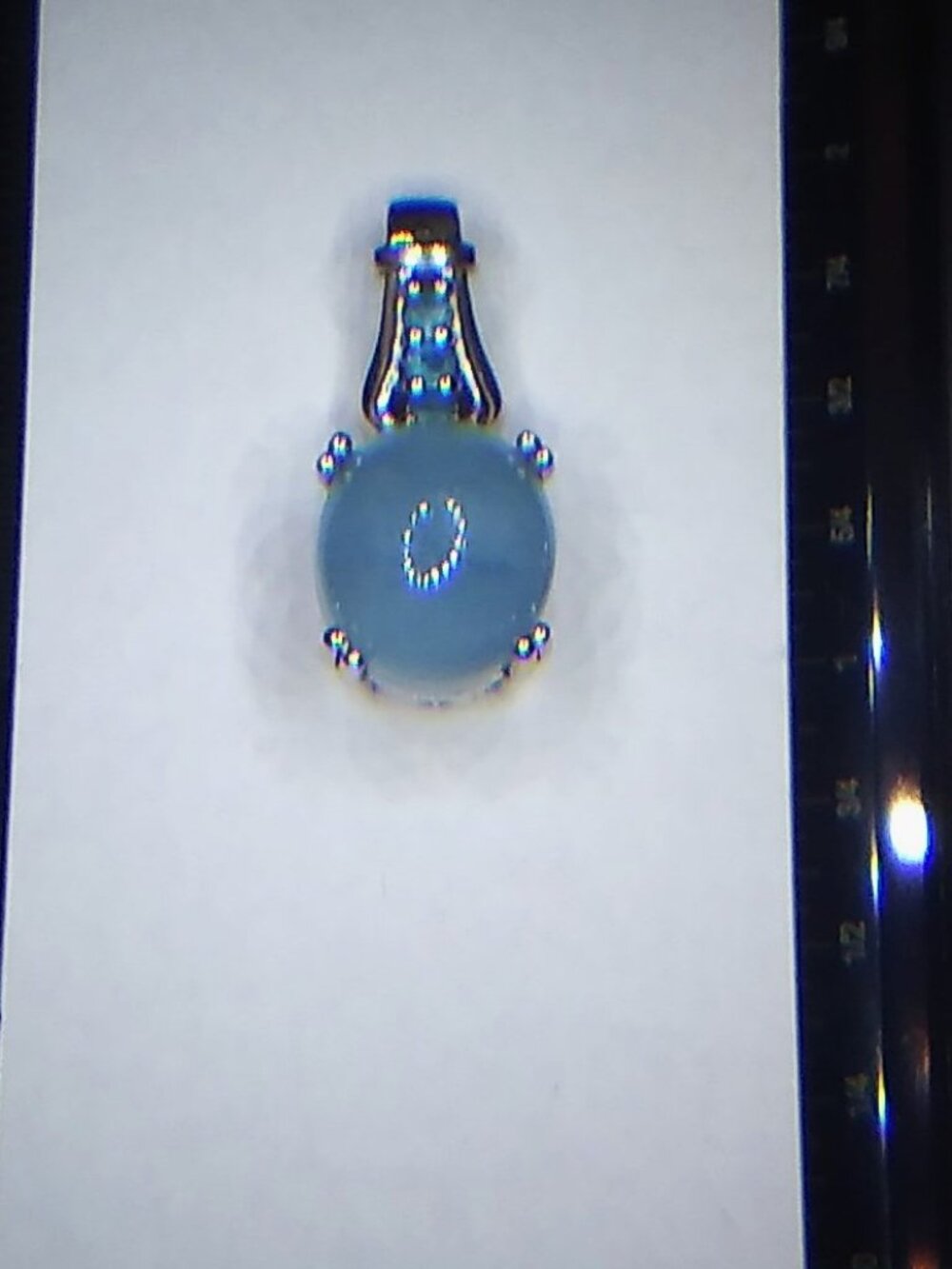 Aquamarine with Blue Topaz Accents Silver Pendant